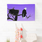 Bald Eagle op zonsondergang - Originele Wilde Kuns Spandoek (Insitu)