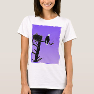 Bald Eagle op zonsondergang - Originele Wilde Kuns T-shirt