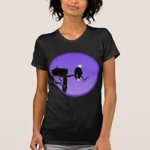 Bald Eagle op zonsondergang - Originele Wilde Kuns T-shirt