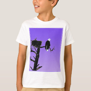 Bald Eagle op zonsondergang - Originele Wilde Kuns T-shirt