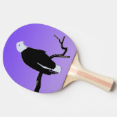 Bald Eagle op zonsondergang - Originele Wilde Kuns Tafeltennisbatje (Zijkant)