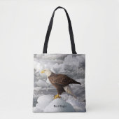 Bald Eagle over de canvas tas (Voorkant)