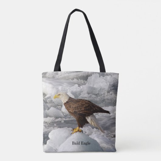 Bald Eagle over de canvas tas (Achterkant)