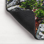 Bald Eagle over de kust van Alaska Muismat (Hoek)