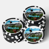 Bald Eagle over de kust van Alaska Poker Chips (Opstapeling)
