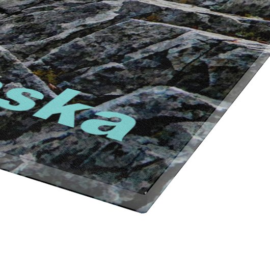 Bald Eagle over de kust van Alaska Snijplank (Hoek)