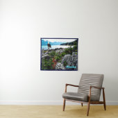 Bald Eagle over de kust van Alaska Wandkleed (In Situ (horizontaal))