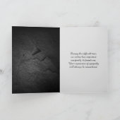 Bald Eagle over vlag Sympathie bedankt Kaart (Binnen)