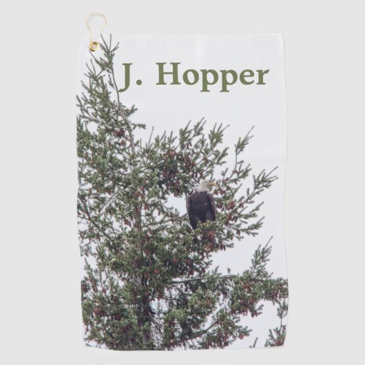 Bald Eagle P2825 Golfhanddoek (Voorkant)