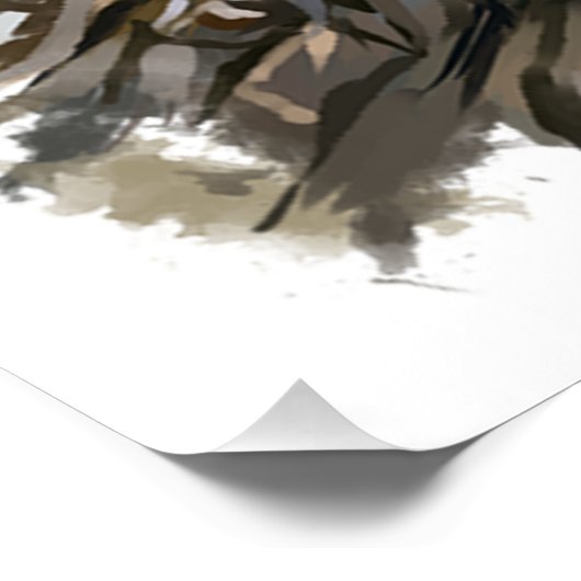 Bald Eagle Painting Perfect Poster (Hoek)