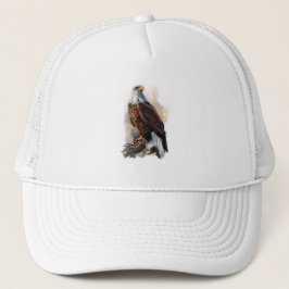 Bald Eagle Painting Trucker Hat Pet