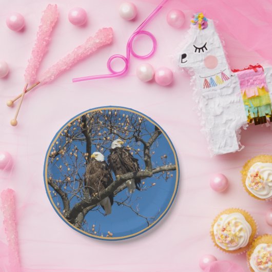 Bald Eagle Pair Papieren Bordje (Feest)