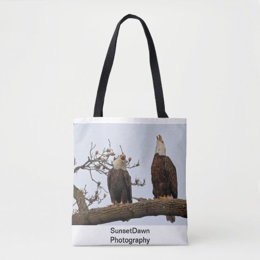 Bald Eagle Pair Tote Bag (Voorkant)