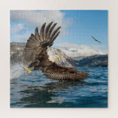 Bald Eagle pakt een beet Legpuzzel (Verticaal)
