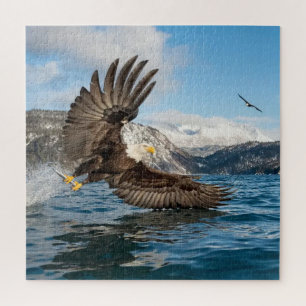 Bald Eagle pakt een beet Legpuzzel