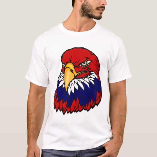 Bald eagle patriotic American T-shirt (Voorkant)