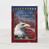 Bald Eagle Patriotic Bedankt kaart (Voorkant)