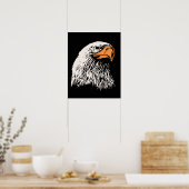 Bald Eagle Patriotic Poster (Keuken)