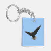 Bald Eagle Patriotic Sleutelhanger (Voorkant Links)