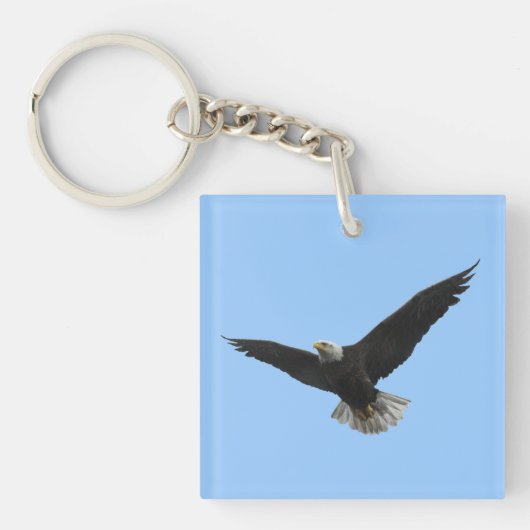 Bald Eagle Patriotic Sleutelhanger (Voorkant)