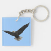 Bald Eagle Patriotic Sleutelhanger (Achterkant)