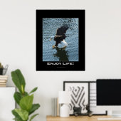 Bald Eagle Photo Poster (Thuiskantoor)