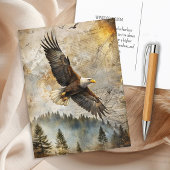 Bald Eagle Pine Forest  Natuur Wildlife Briefkaart