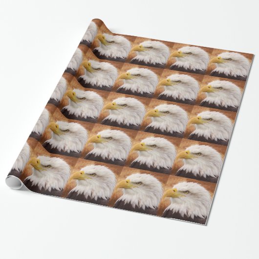 Bald Eagle Portrait Cadeaupapier (Uitgerold)