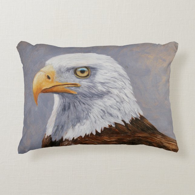 Bald Eagle Portrait Decoratief Kussen (Voorkant)