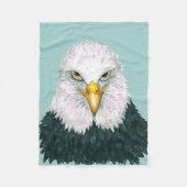 Bald Eagle Portrait Fleece Deken (Voorkant)