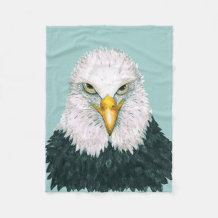 Bald Eagle Portrait Fleece Deken