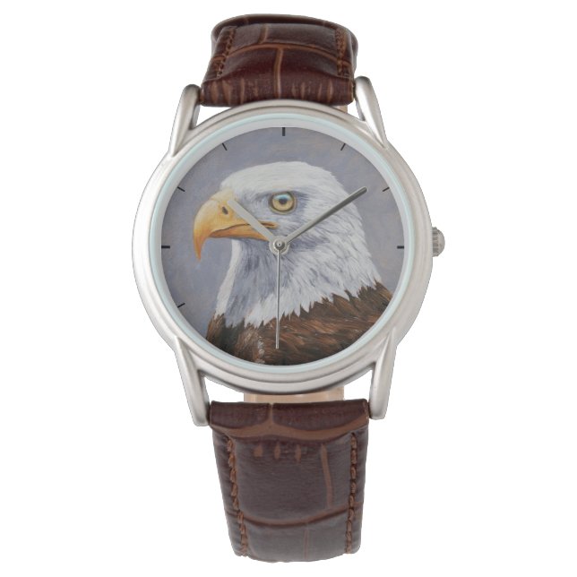 Bald Eagle Portrait Horloge (Voorkant)