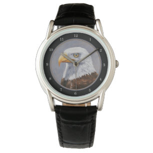 Bald Eagle Portrait Horloge