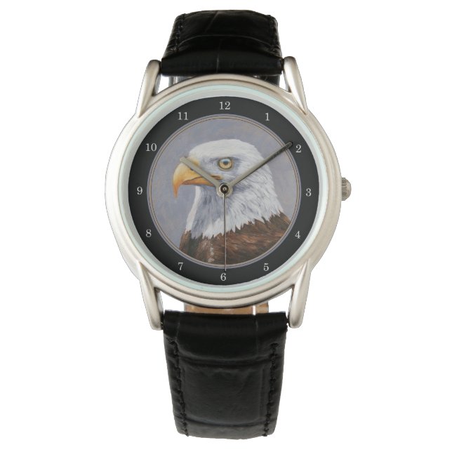 Bald Eagle Portrait Horloge (Voorkant)