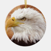 Bald Eagle Portrait Keramisch Ornament (Voorkant)
