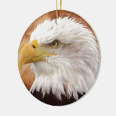 Bald Eagle Portrait Keramisch Ornament (Links)
