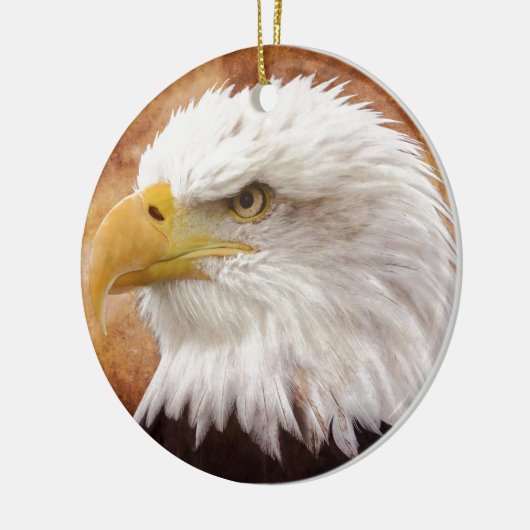 Bald Eagle Portrait Keramisch Ornament (Links)