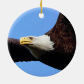 Bald Eagle Portrait Keramisch Ornament (Achterkant)