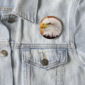 Bald Eagle Portrait Ronde Button 5,7 Cm (In situ)