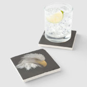 Bald Eagle Portrait Stenen Onderzetter (Zijkant)