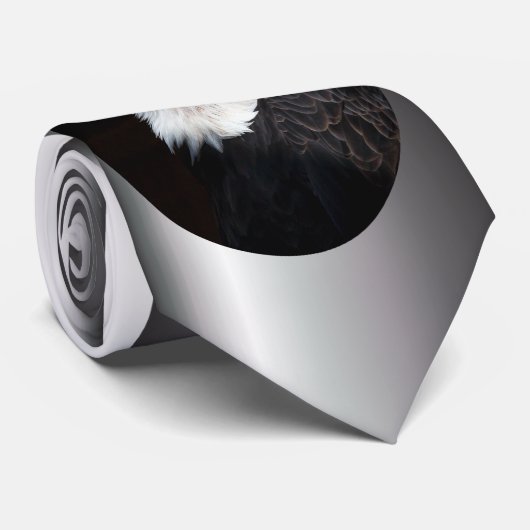 Bald Eagle Portrait Stropdas (Opgerold)