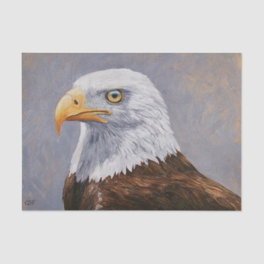 Bald Eagle Portrait Tissuepapier (Voorkant)