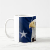 Bald Eagle Portret met sterren Koffiemok (Links)