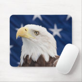 Bald Eagle Portret met sterren Muismat (Met muis)