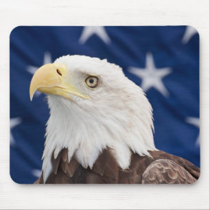 Bald Eagle Portret met sterren Muismat
