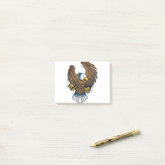 Bald Eagle Post-it® Notes (Op bureau)