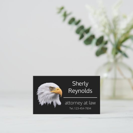Bald Eagle, prachtig aanpasbaar Visitekaartje (Staand voorkant)