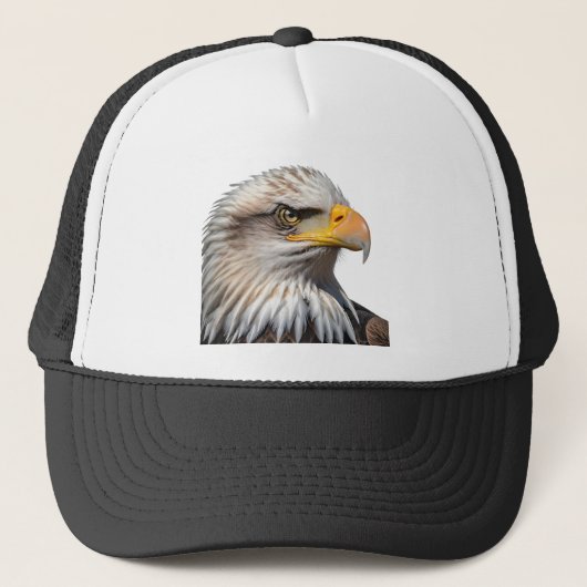 Bald Eagle Profile Trucker Pet (Voorkant)