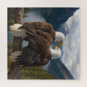 Bald Eagle Protecting His Mate Legpuzzel (Horizontaal)