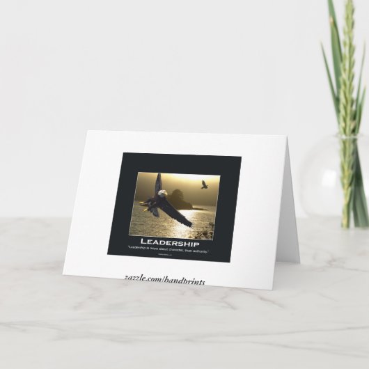 Bald Eagle & Raven Wenskaarten (Achterkant)